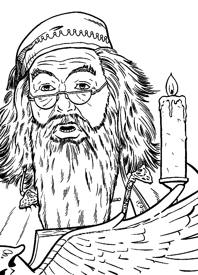 Plansa de colorat cu Harry Potter 102 5